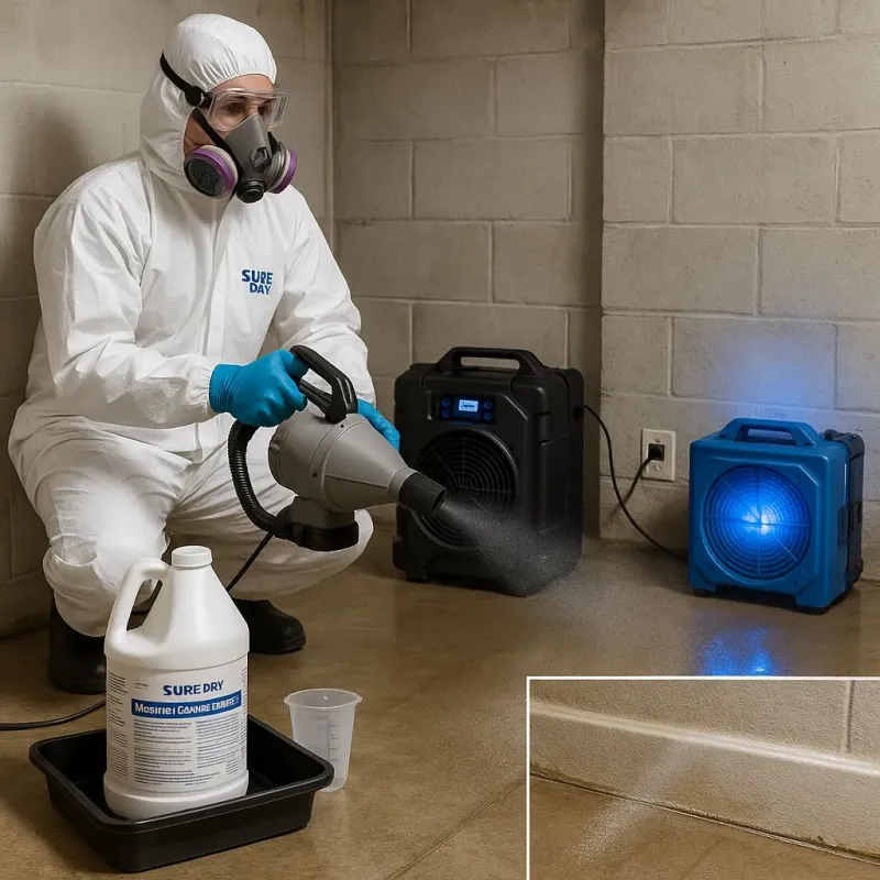 Sanitization and Odor Removal process in Oak Hills, CA
